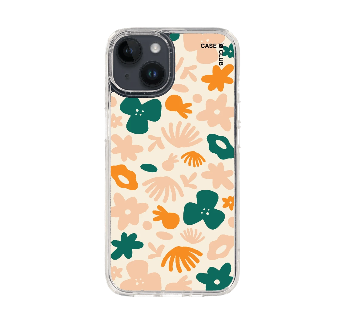 orange flower pattern